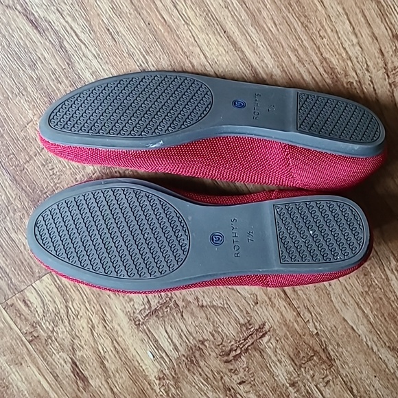 Rothy's Bright Red "The Flat" 7 1/2 - Picture 2 of 3